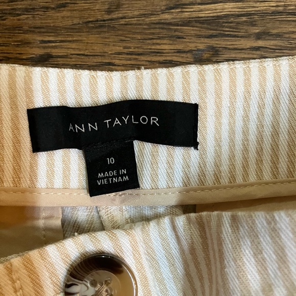 Ann Taylor striped wide leg pant - Picture 3 of 4